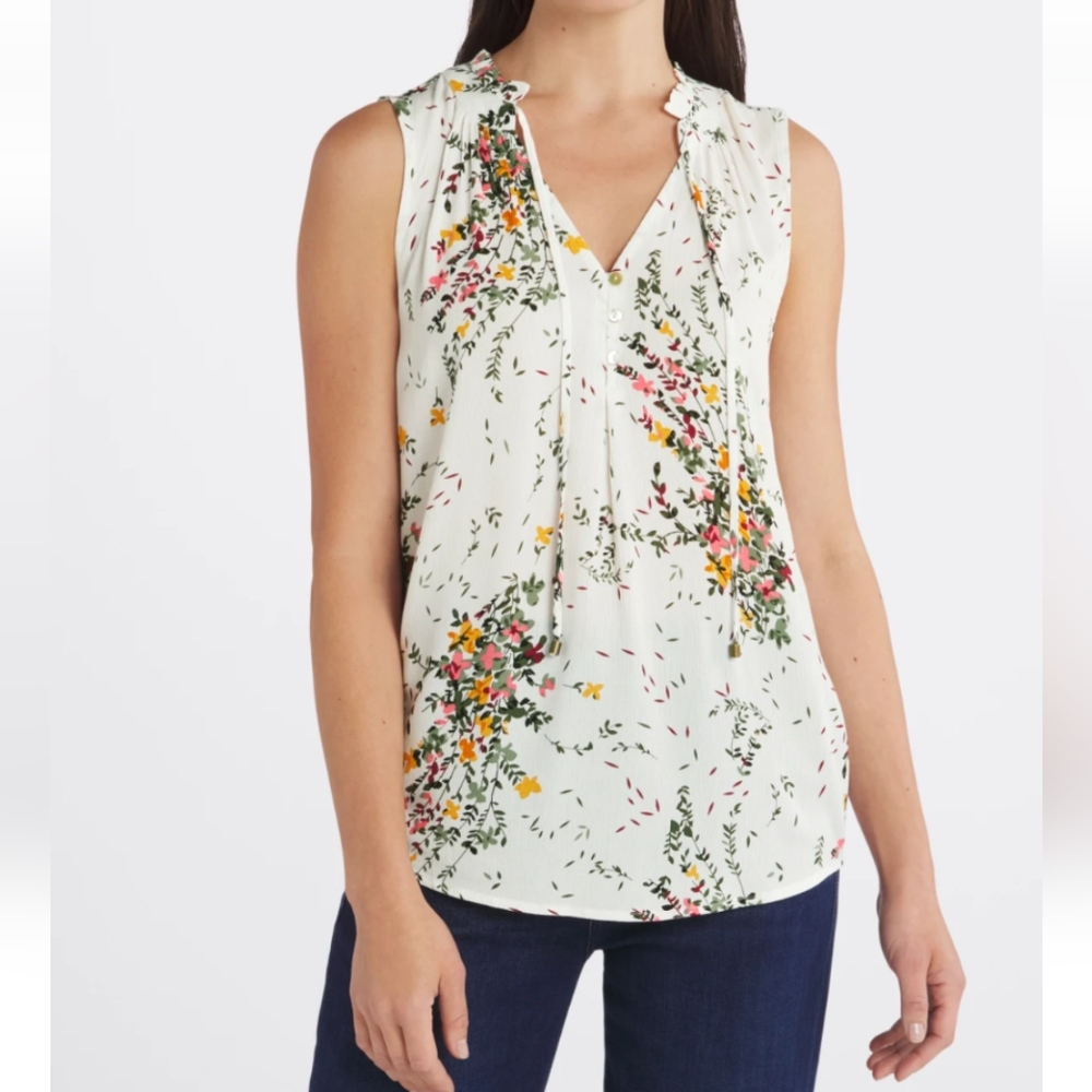 Ava Tie Neck Sleeveless Top